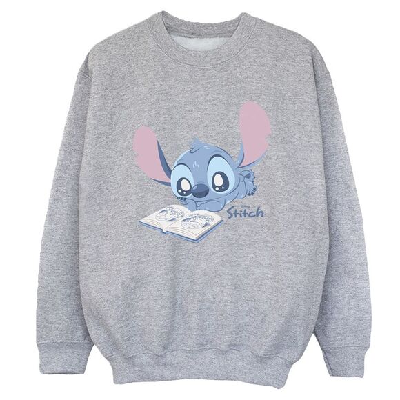 Lilo & Stitch Boys Reading Sweatshirt / Sport Grey